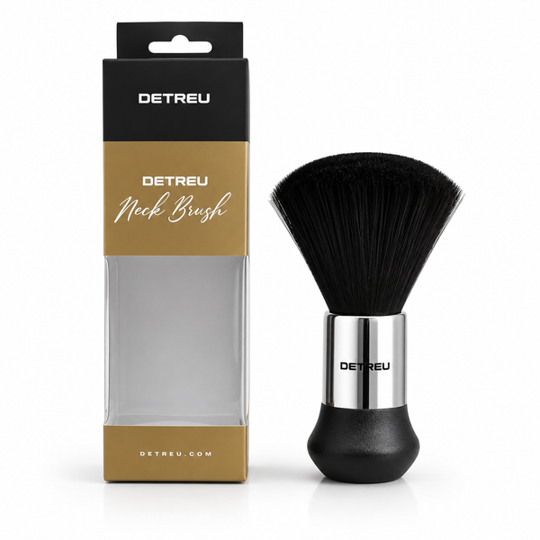 Detreu Nackborste – Professionell Neck Brush med Stående Bas för Frisör & Barberare