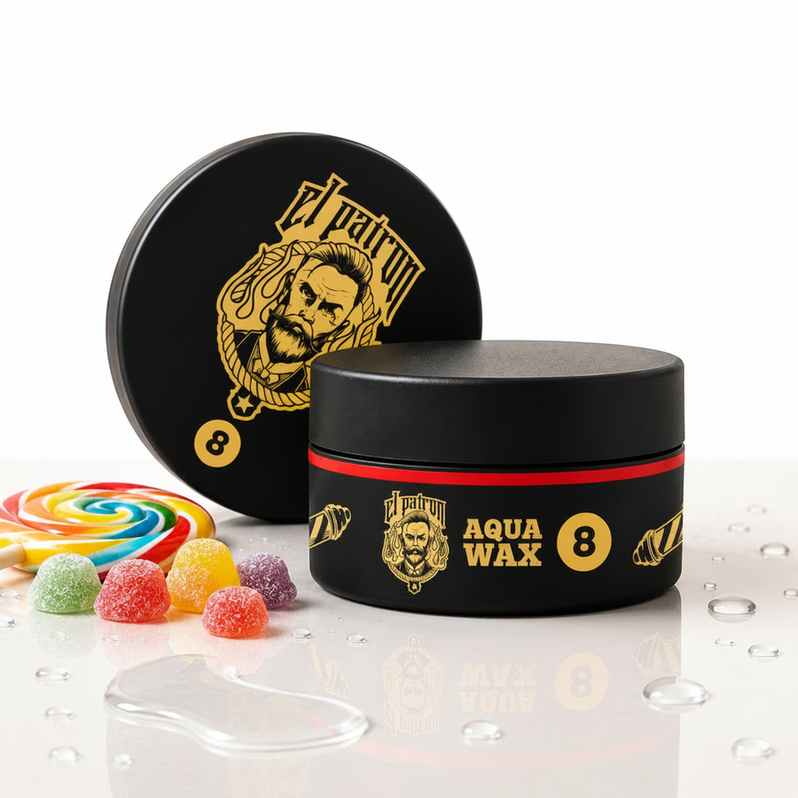 EL PATRON Aqua Wax 8 – Vattenbaserat Hårvax med Stark Fixering & Volym