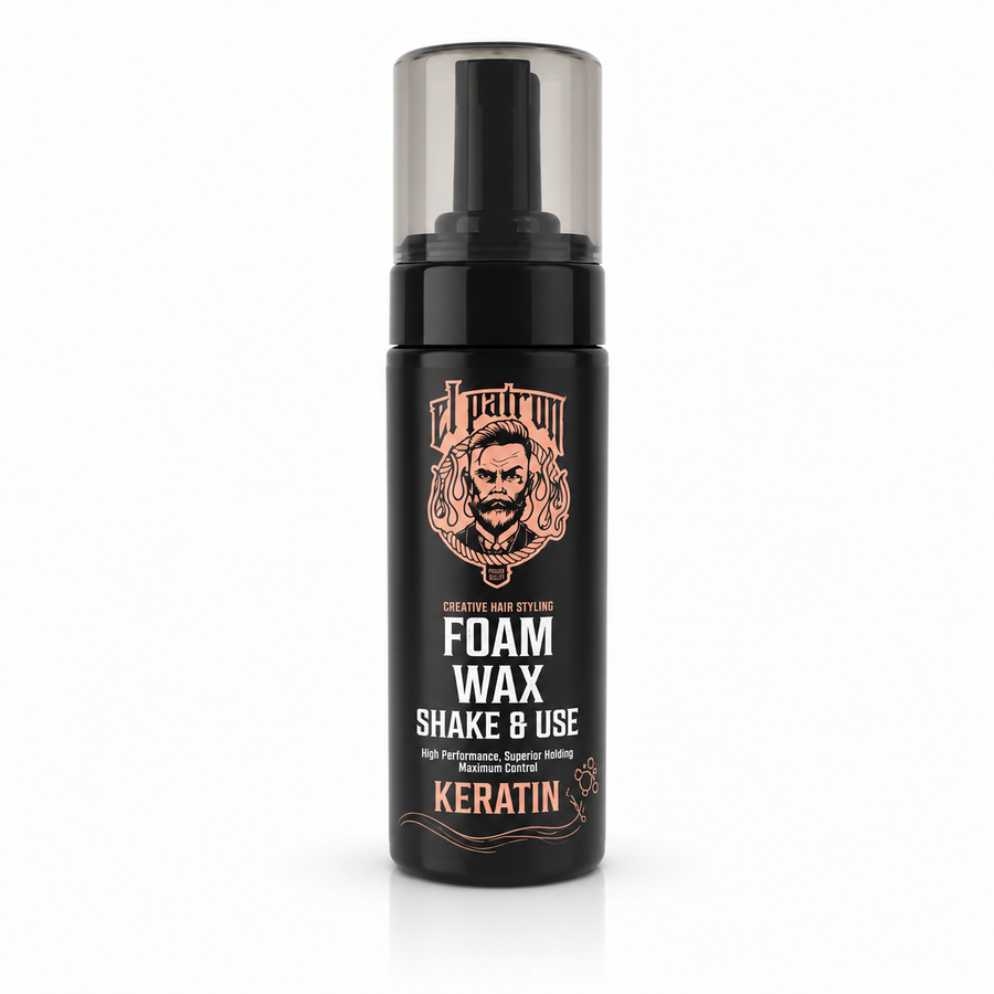 El Patron Foam Wax Keratin 150ml – Volym, Stadga & Naturlig Finish