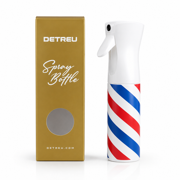 Detreu Kontinuerlig Sprayflaska 300 ml – Fine Mist Vattenspray för Frisör & Barberare