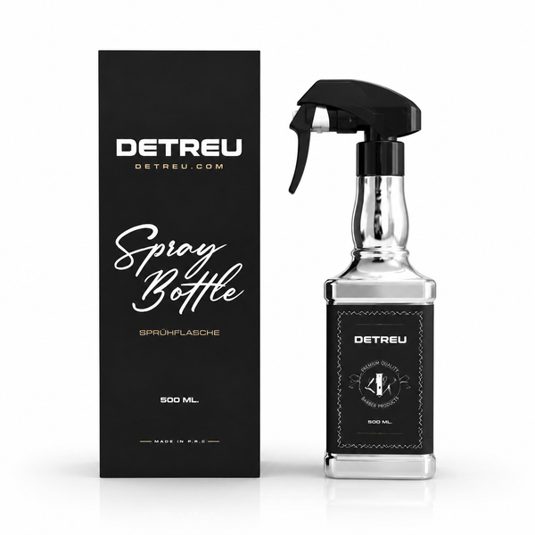 Detreu Barber Sprayflaska 500 ml – Mikrospray Vattenspray för Frisör & Barberare