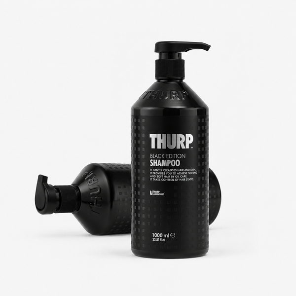 THURP Black Edition Shampoo 1000 ml – Fräscht & rent hår varje dag