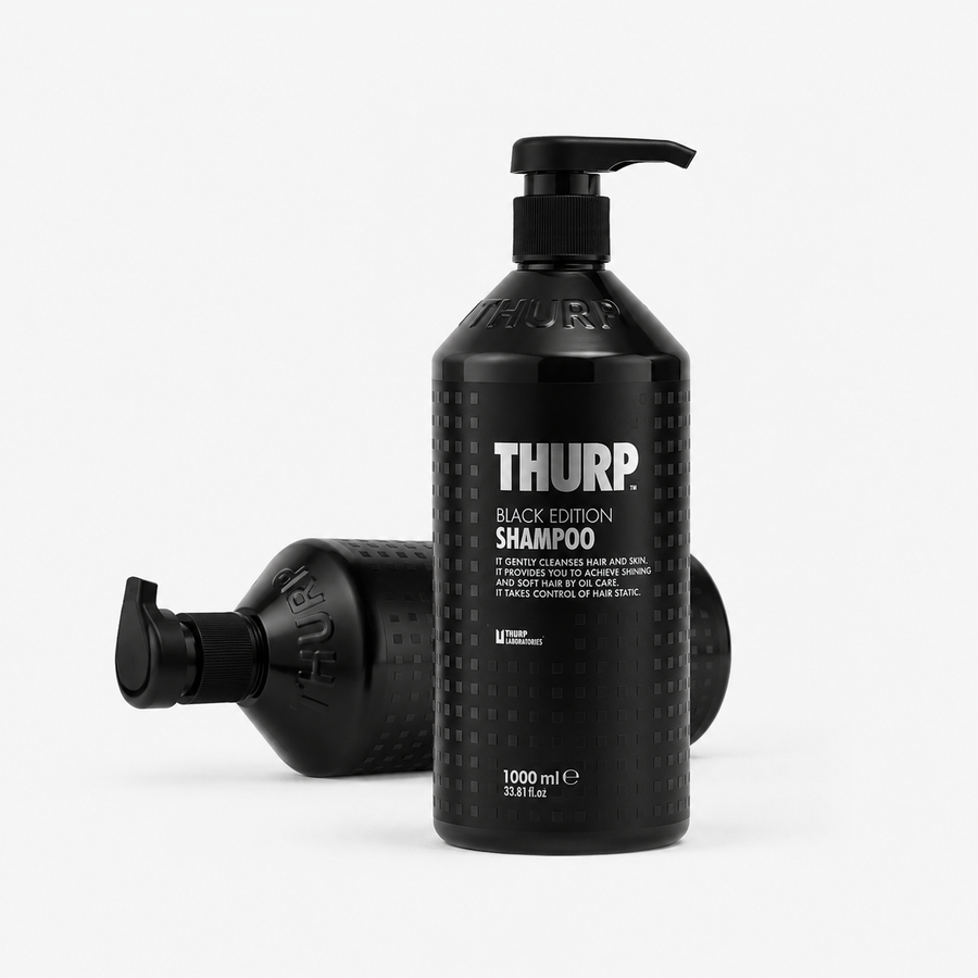 THURP Black Edition Shampoo 1000 ml – Fräscht & rent hår varje dag