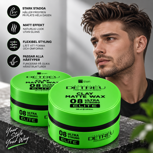Detreu Elite Matte Styling Wax 08 – Matte effect